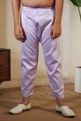 Lavender satin thead with sequins embroidered work wedding function festival party boys straight kurta pant koti 9
