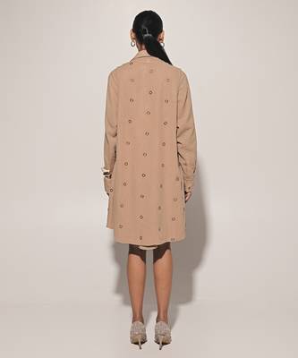 Beige linen dress 3