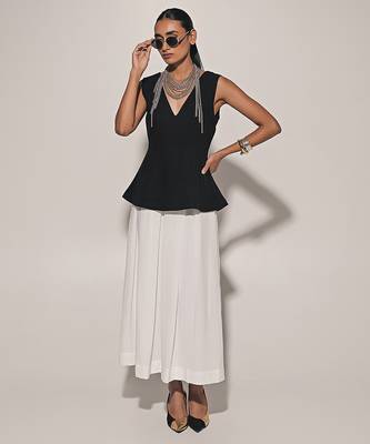 Black linen co ord set 1