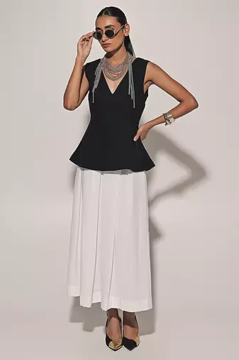 Black linen co ord set