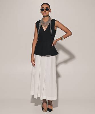 Black linen co ord set 2