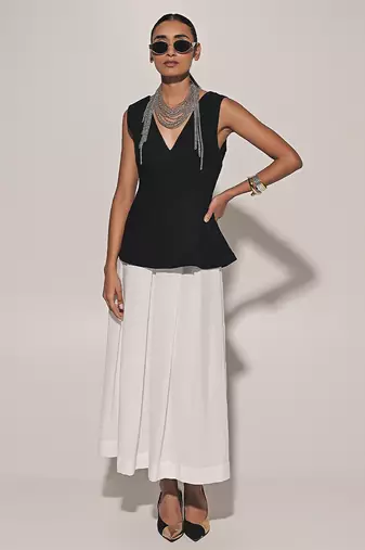 Black linen co ord set