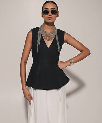 Black linen co ord set 3