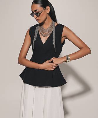 Black linen co ord set 4