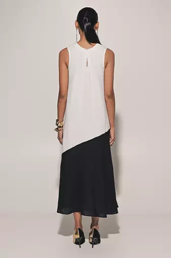 White linen dress