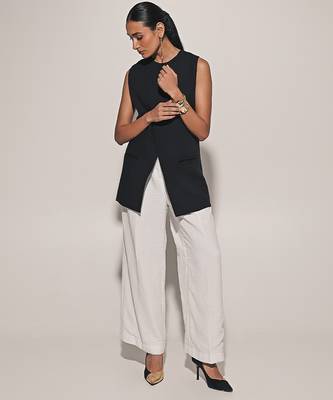 Black linen co ord set 1