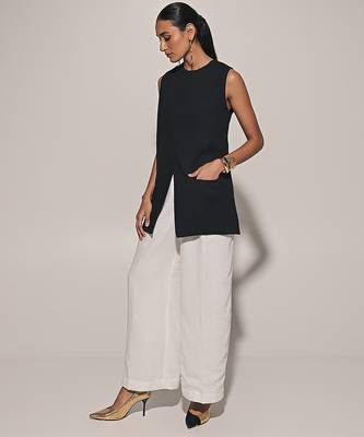 Black linen co ord set 2
