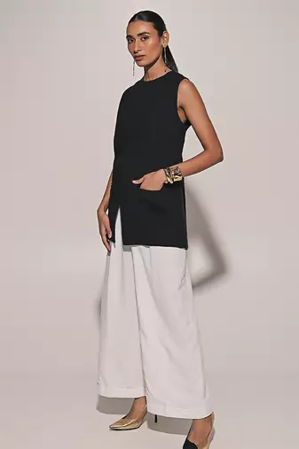 Black linen co ord set