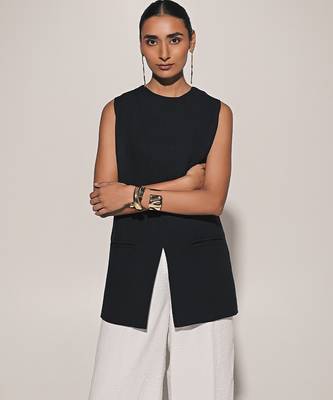 Black linen co ord set 4