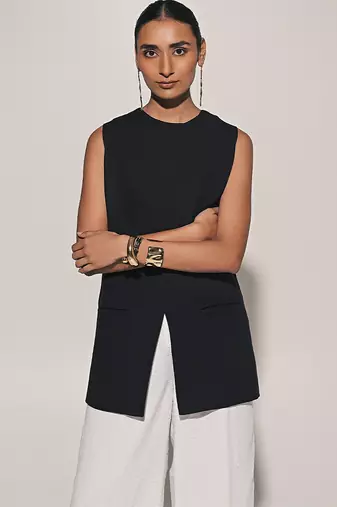 Black linen co ord set