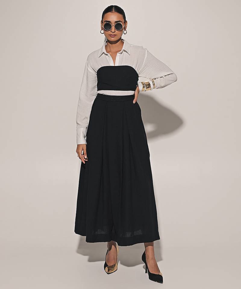 White linen co ord set