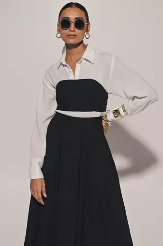 White linen co ord set