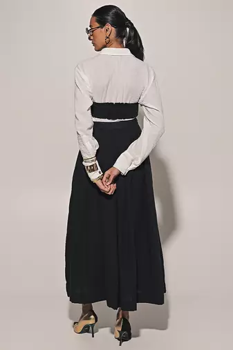 White linen co ord set