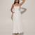 White linen dress