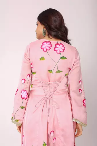 Floral printed kurta set with dupatta