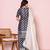 Women ethnic motifs woven design kurta with sharara & dupatta