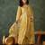 women's yellow ethnic printed kurta pant set