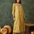 women's yellow ethnic printed kurta pant set
