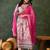 Women cream floral printed kurta set with dupatta