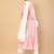 Elegant  pink kurta set with contrast dupatta