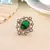 Green color american diamond ring