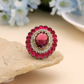 Rani color american diamond ring 1