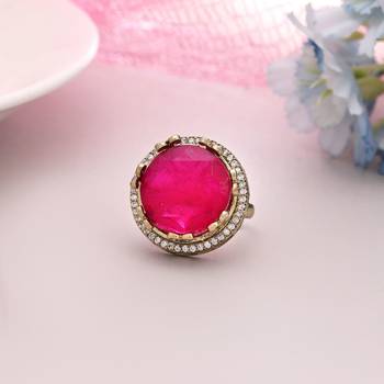 Rani color american diamond ring 1