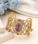 Purple color american diamond bracelet