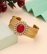 Red color american diamond bracelet