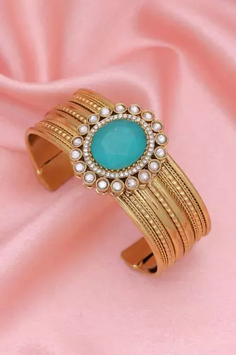 Rama green color american diamond bracelet