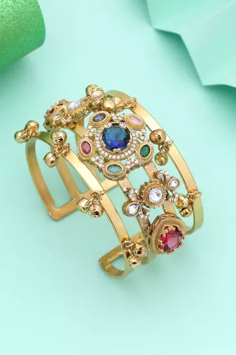 Multi color american diamond bracelet