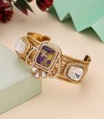 Purple color american diamond bracelet