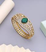 Green color american diamond bracelet