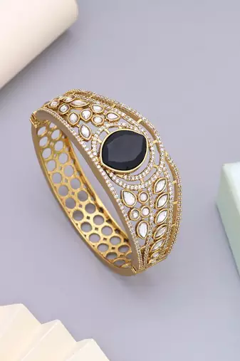 Black color american diamond bracelet