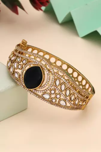 Black color american diamond bracelet