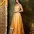 Yellow Embroidered Organza Lehenga Set