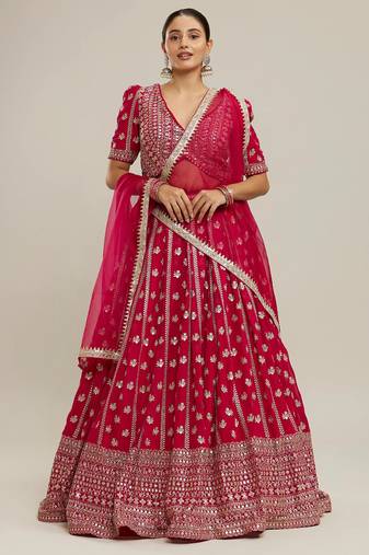 PINK RADIANCE GEORGETTE LEHENGA CHOLI