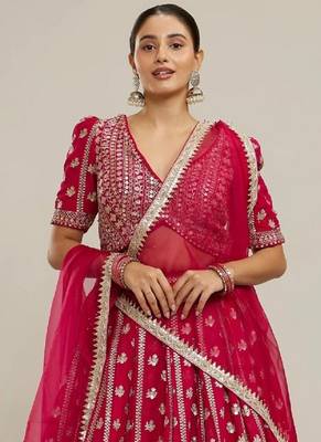 PINK RADIANCE GEORGETTE LEHENGA CHOLI 2