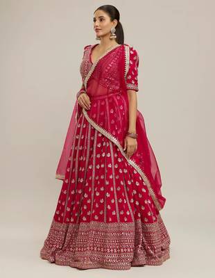 PINK RADIANCE GEORGETTE LEHENGA CHOLI 3