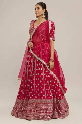 PINK RADIANCE GEORGETTE LEHENGA CHOLI