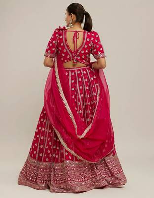 PINK RADIANCE GEORGETTE LEHENGA CHOLI 4