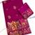 Plum Color Zari Weaving Work Pashmina Silk Blend Saree
