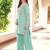 Light-green hand embroidery modal satin straight cut kurta
