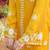 Yellow hand embroidery modal satin straight cut kurta