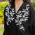 Black embroidered viscose georgette straight cut kurta