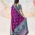 Elegant silk-blend saree for festive & party wear