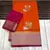 orange Color jari Meena Jaqurad Weveing work Khadi Silk Blend Georgette Saree