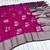 Rani Pink Color jari Meena Jaqurad Weveing work Khadi Silk Blend Georgette Saree