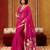 pink pure munga art silk handloom weaving saree with organza weaving pallu