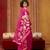 pink pure munga art silk handloom weaving saree with organza weaving pallu